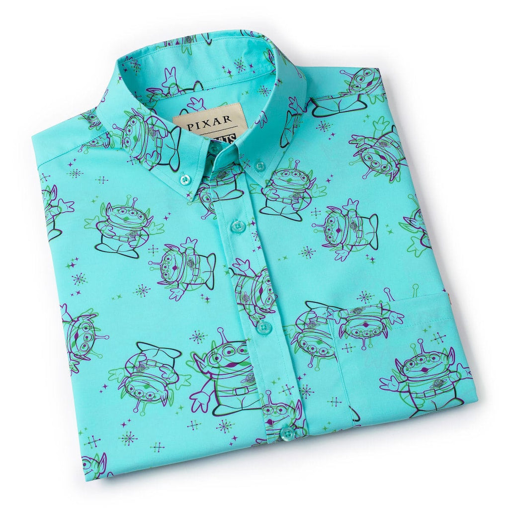 RSVLTS Eternally Grateful KUNUFLEX Short Sleeve Shirt in Blue — detail 10