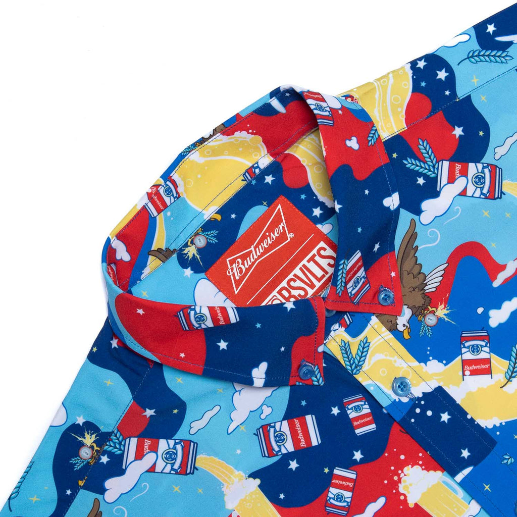 RSVLTS Trippin’ Buds KUNUFLEX Short Sleeve Shirt in Multicolor — detail 6