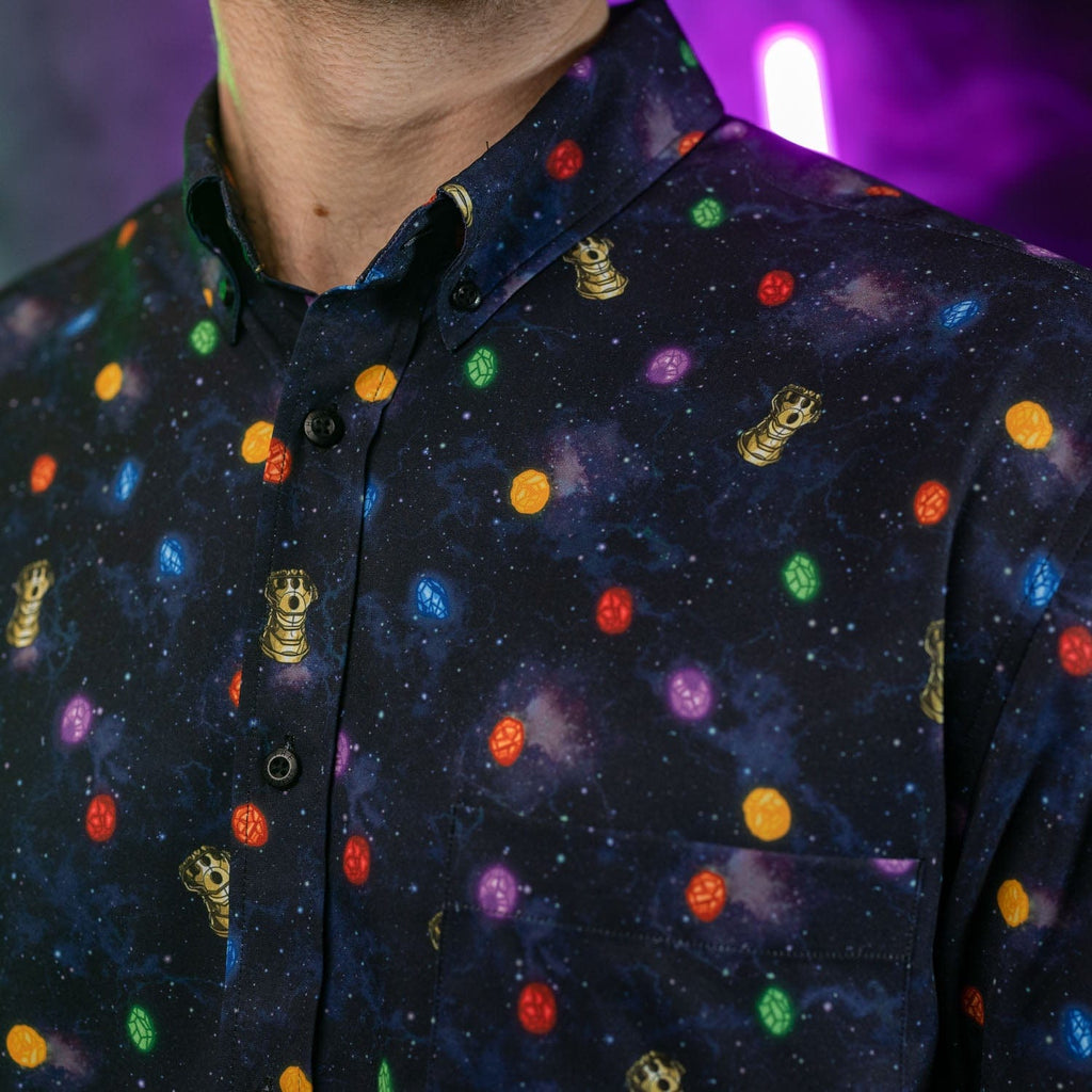 RSVLTS Perfectly Balanced KUNUFLEX Short Sleeve Shirt in Blue — detail 4