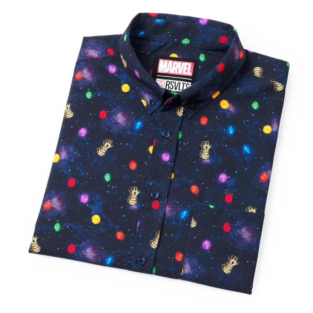 RSVLTS Perfectly Balanced KUNUFLEX Short Sleeve Shirt in Blue — detail 9