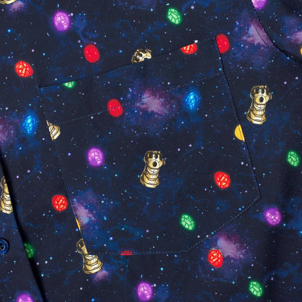 RSVLTS Perfectly Balanced KUNUFLEX Short Sleeve Shirt in Blue — detail 3