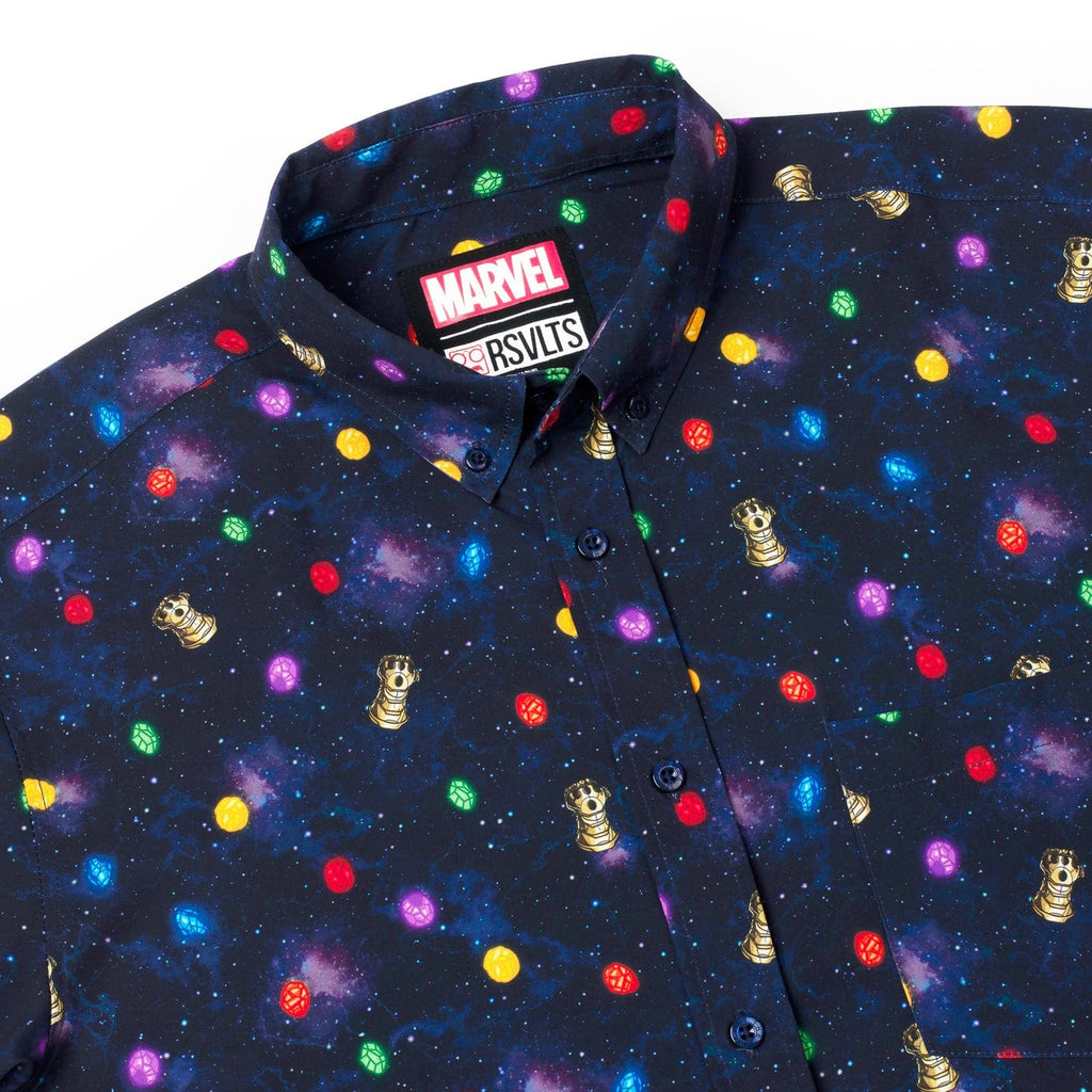 RSVLTS Perfectly Balanced KUNUFLEX Short Sleeve Shirt in Blue — detail 12