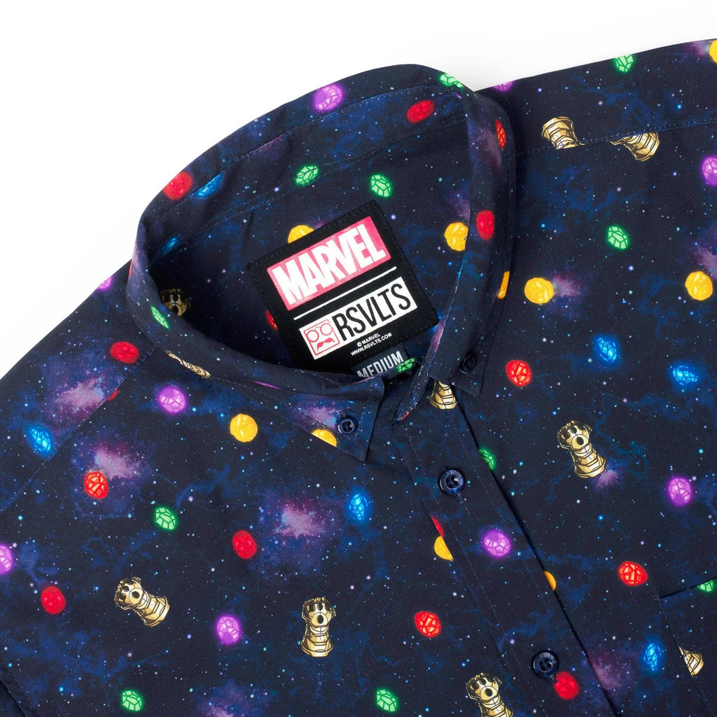 RSVLTS Perfectly Balanced KUNUFLEX Short Sleeve Shirt in Blue — detail 10