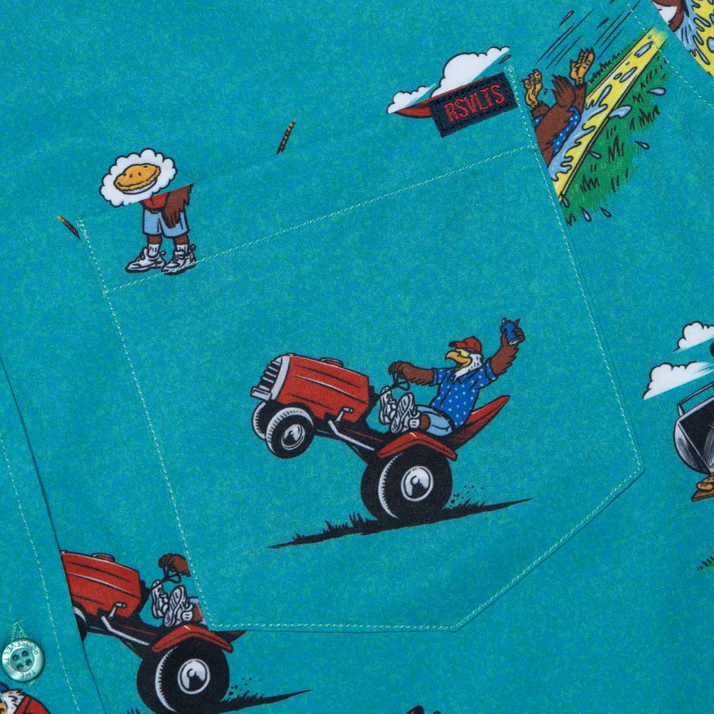 RSVLTS Dads of a Feather KUNUFLEX Short Sleeve Shirt — detail 2