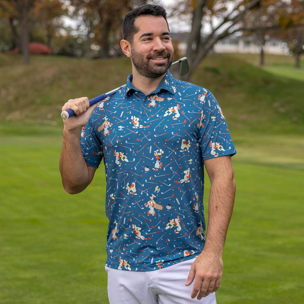 RSVLTS Goofy Golf All-Day Polo in Blue — detail 4