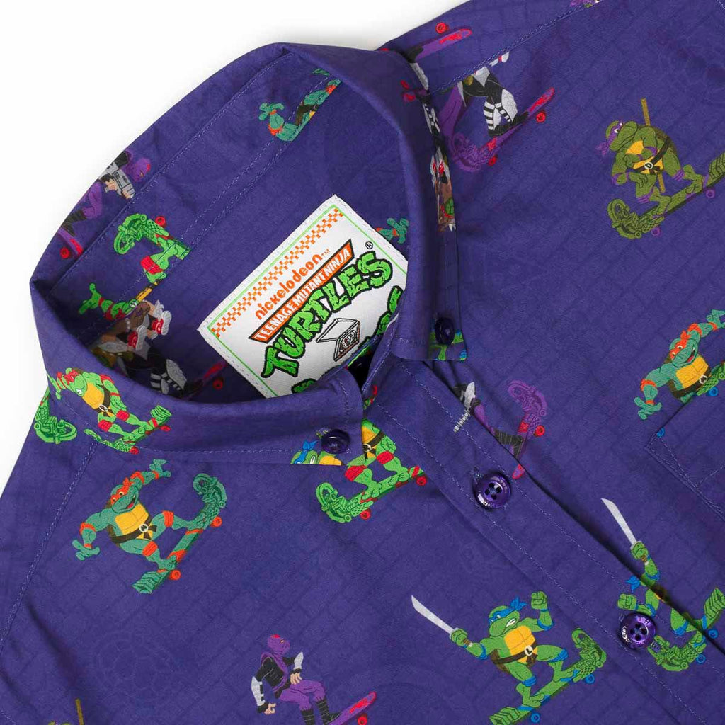 RSVLTS Cheapskatin' Youth KUNUFLEX Short Sleeve Shirt in Purple — detail 3