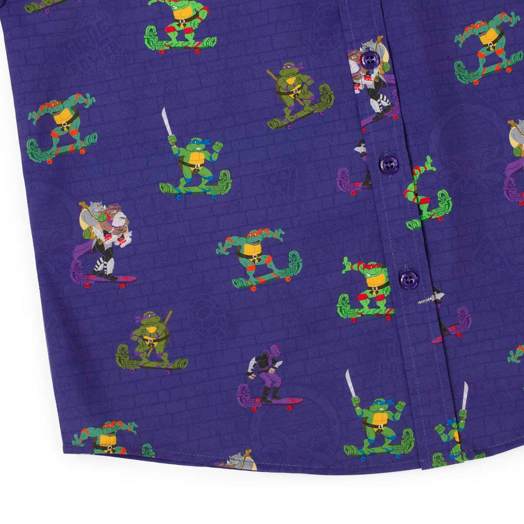 RSVLTS Cheapskatin' Youth KUNUFLEX Short Sleeve Shirt in Purple — detail 4