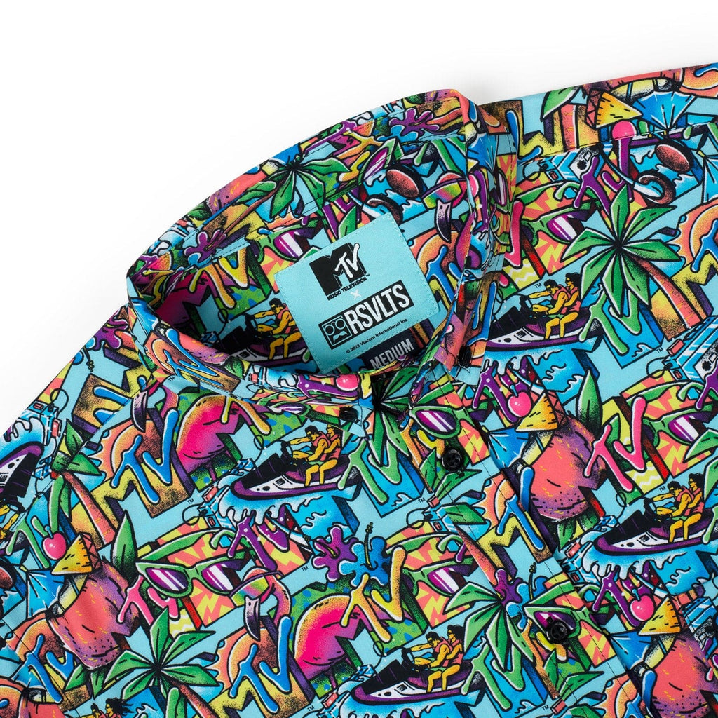 RSVLTS Cancun KUNUFLEX Short Sleeve Shirt in Multicolor — detail 5