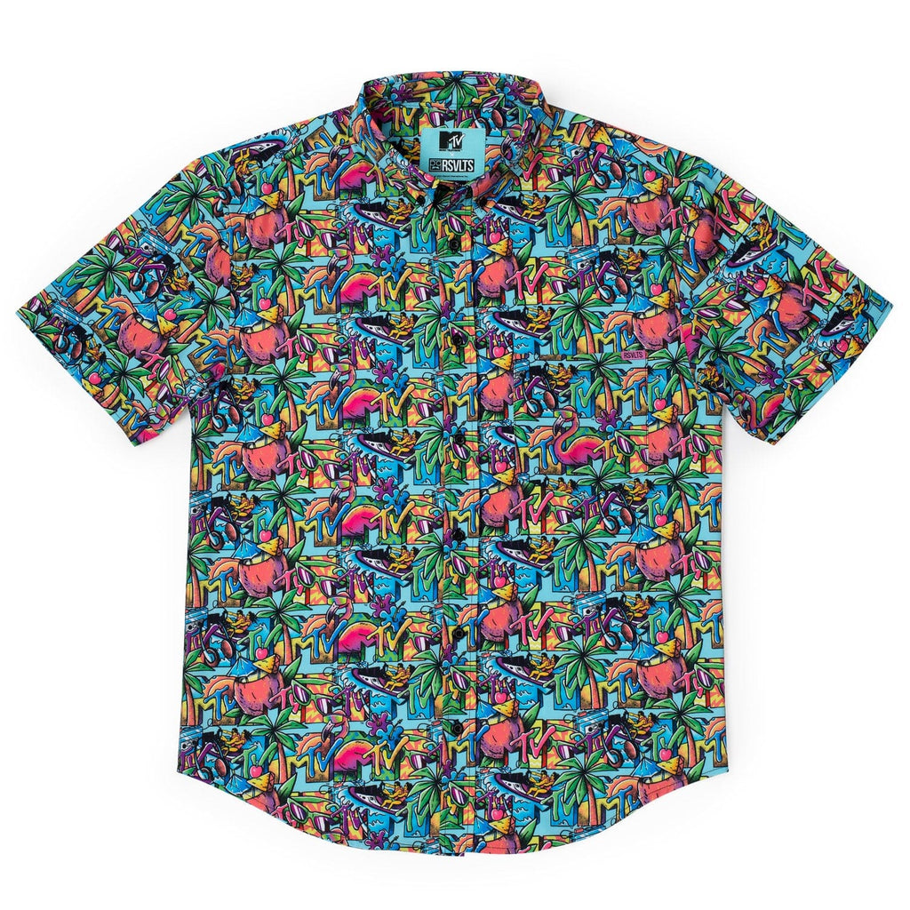 RSVLTS Cancun KUNUFLEX Short Sleeve Shirt in Multicolor — detail 3