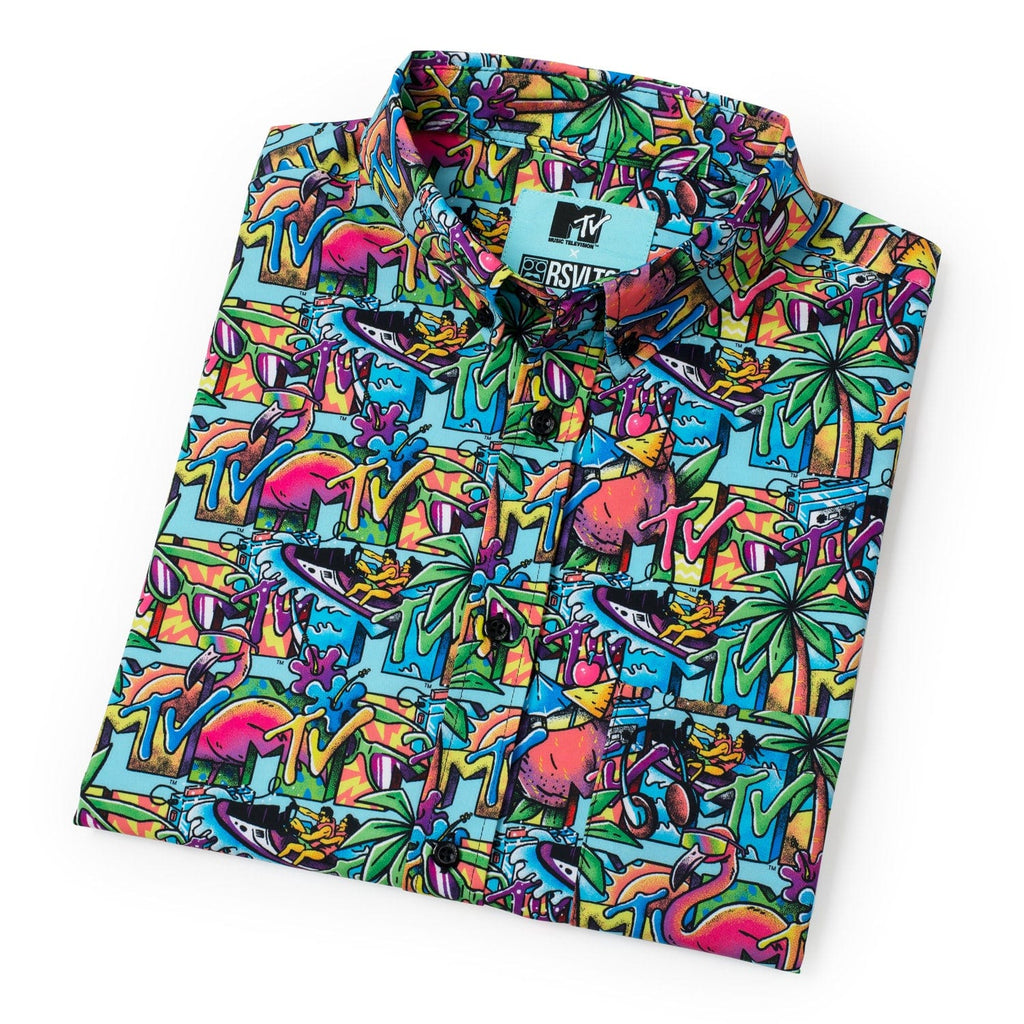 RSVLTS Cancun KUNUFLEX Short Sleeve Shirt in Multicolor — detail 8