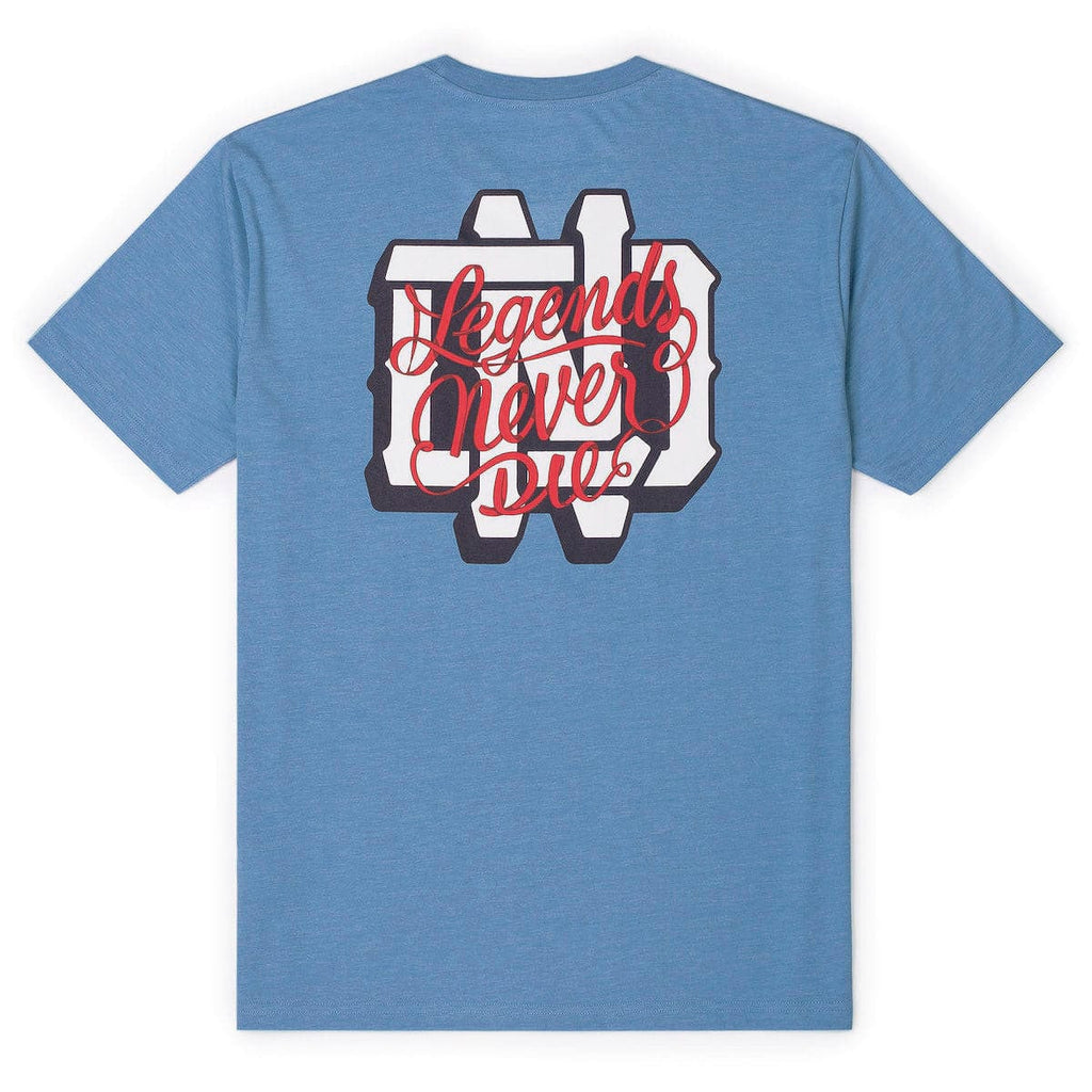 RSVLTS LND Crewneck Tee in Blue — detail 5