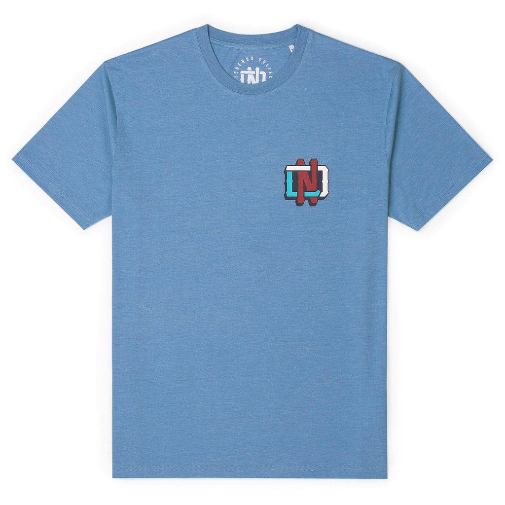 RSVLTS LND Crewneck Tee in Blue — detail 6