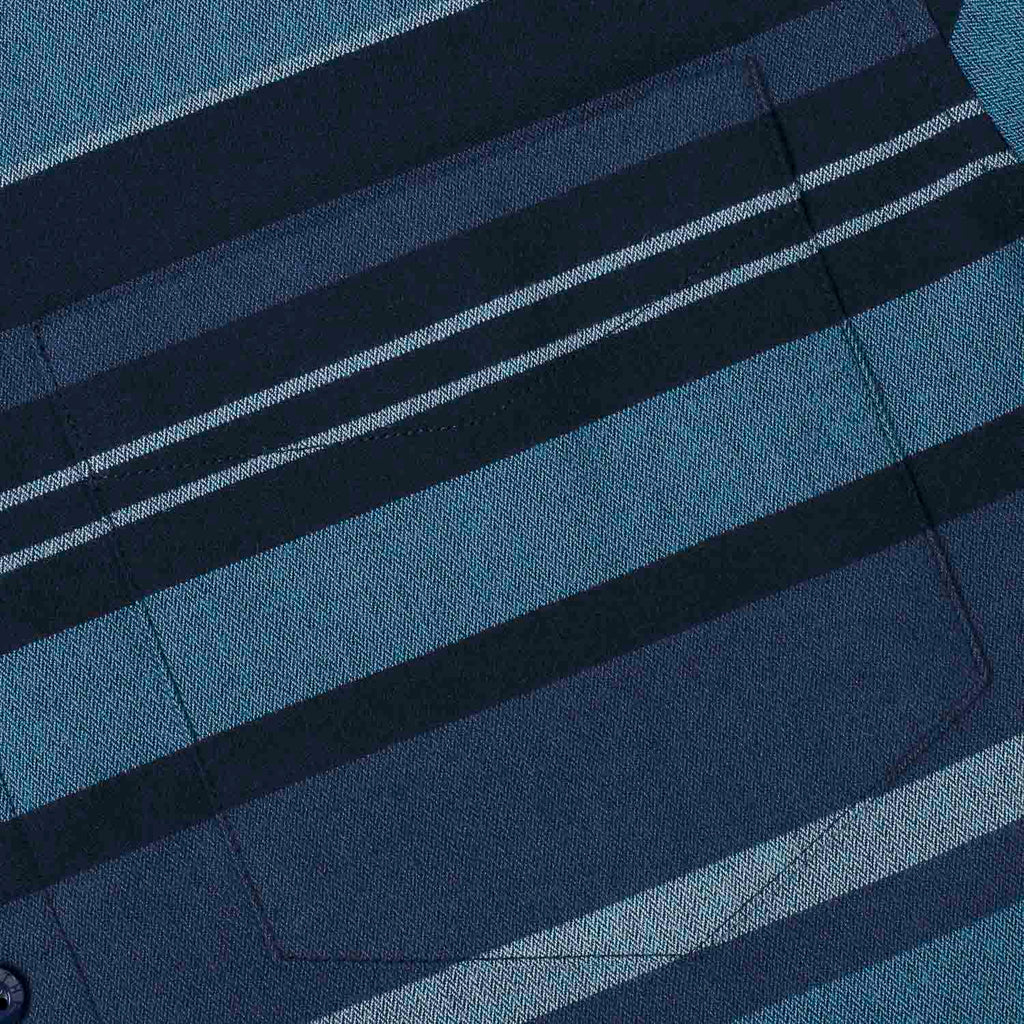 RSVLTS The Bodhi BorlandFlex Long Sleeve Flannel in Blue — detail 4