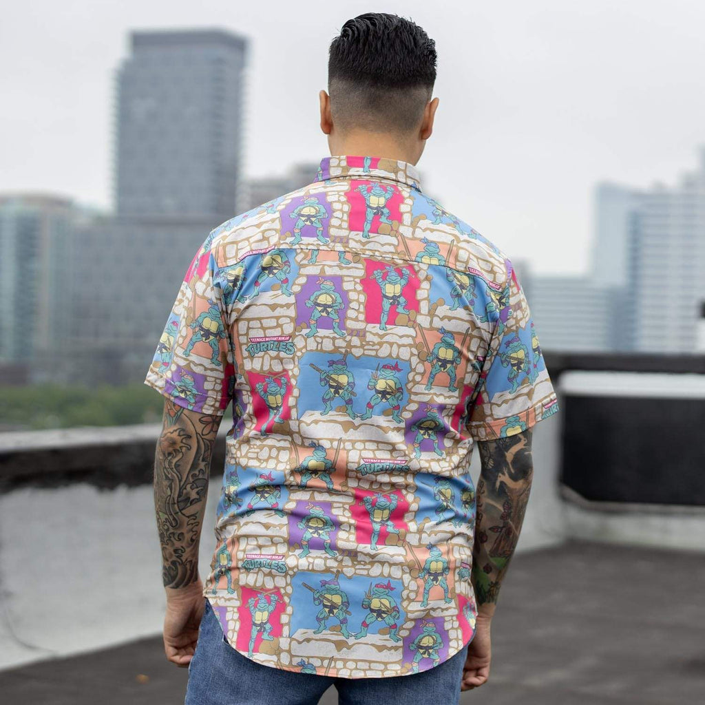 RSVLTS Cowabunga Covers KUNUFLEX Short Sleeve Shirt in Multicolor — detail 11