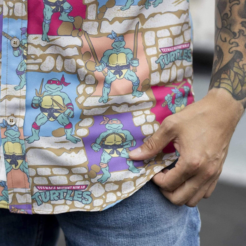 RSVLTS Cowabunga Covers KUNUFLEX Short Sleeve Shirt in Multicolor — detail 10