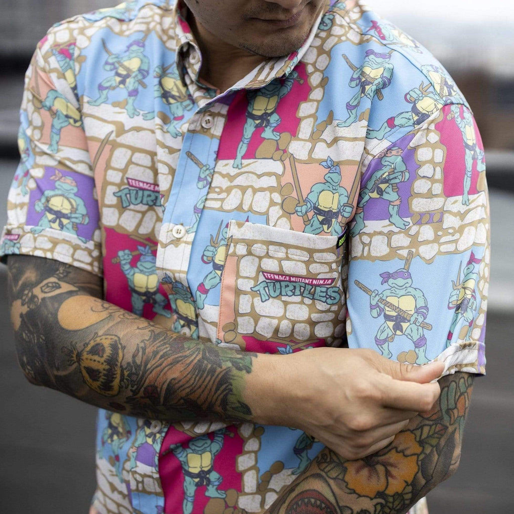 RSVLTS Cowabunga Covers KUNUFLEX Short Sleeve Shirt in Multicolor — detail 14