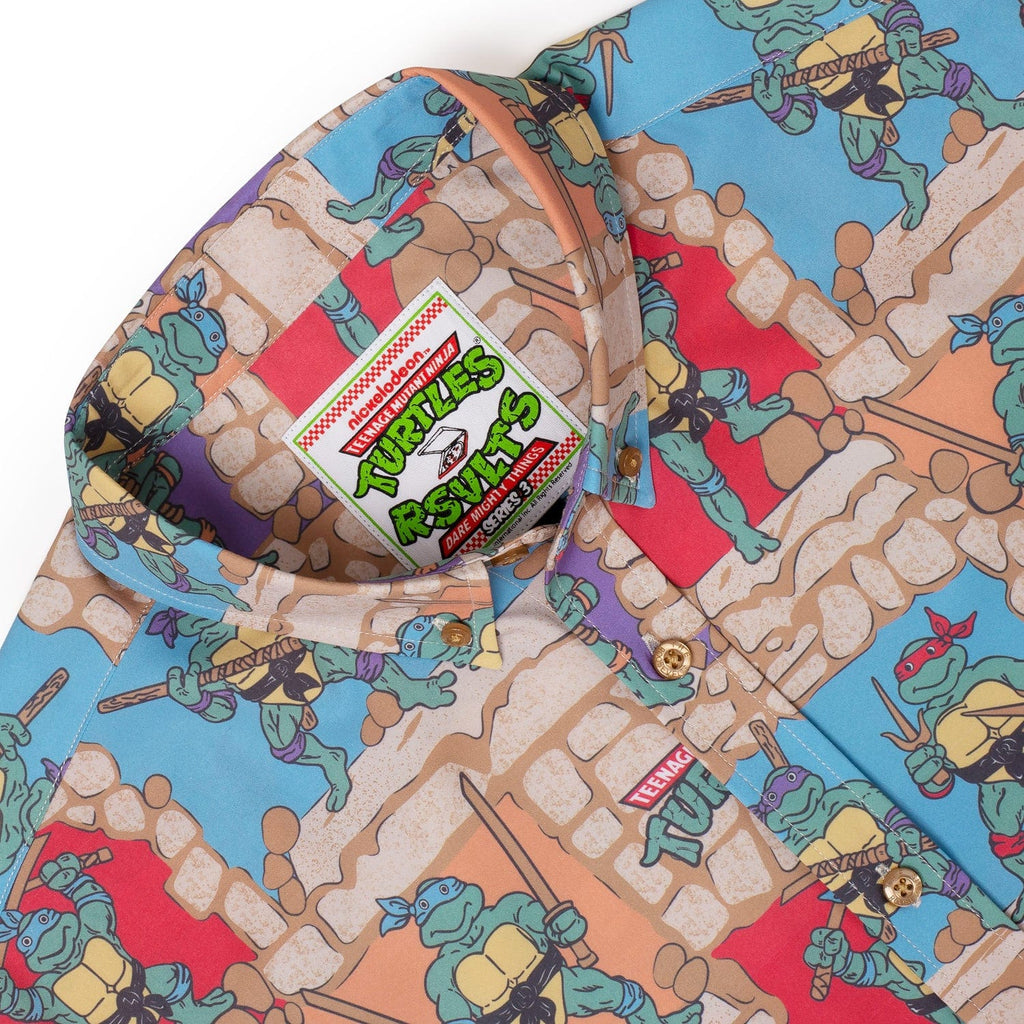 RSVLTS Cowabunga Covers KUNUFLEX Short Sleeve Shirt in Multicolor — detail 7