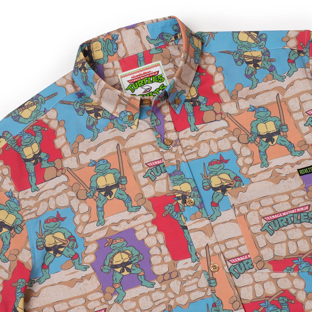 RSVLTS Cowabunga Covers KUNUFLEX Short Sleeve Shirt in Multicolor — detail 15