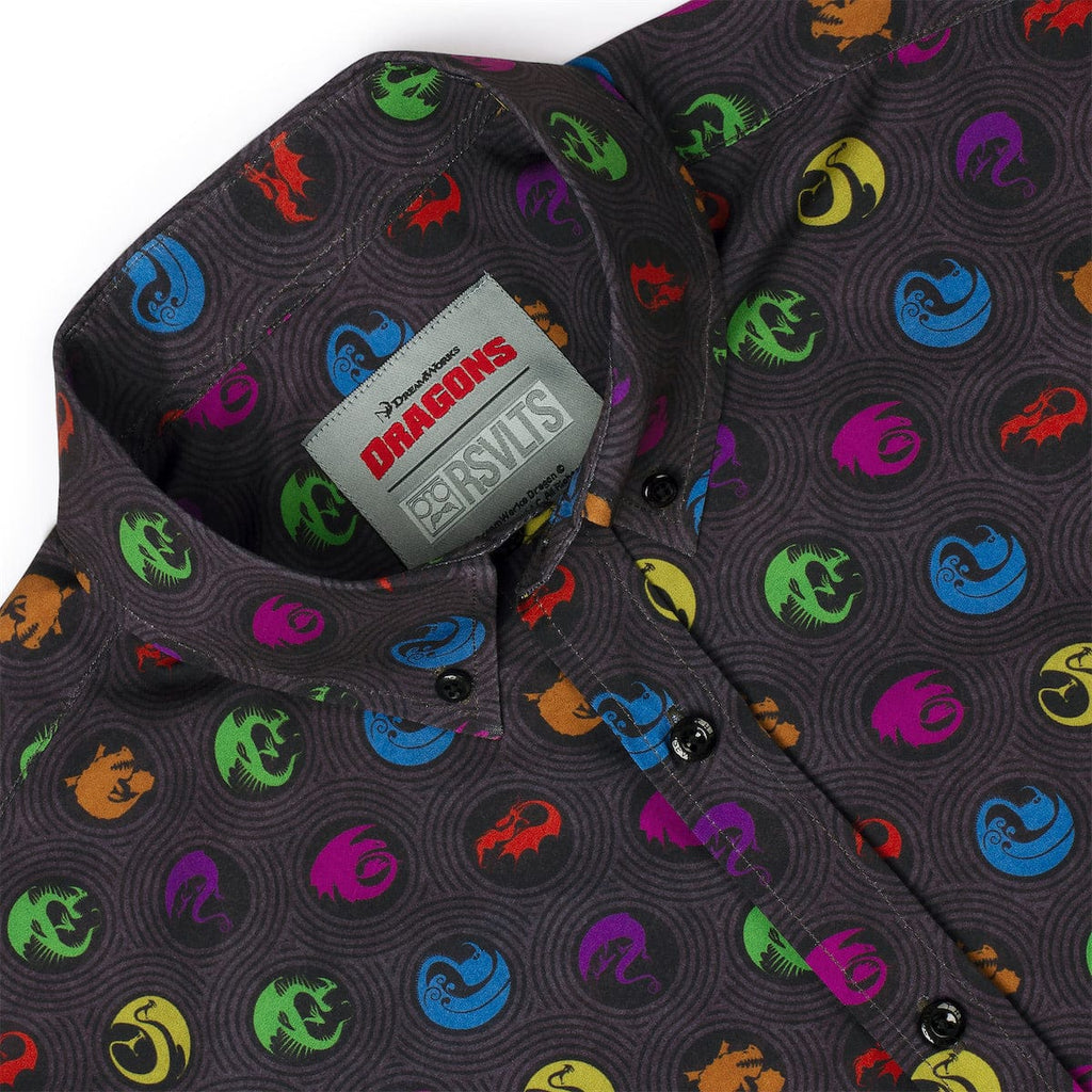 RSVLTS Sizzlin' Sigils KUNUFLEX Short Sleeve Shirt in Gray — detail 9