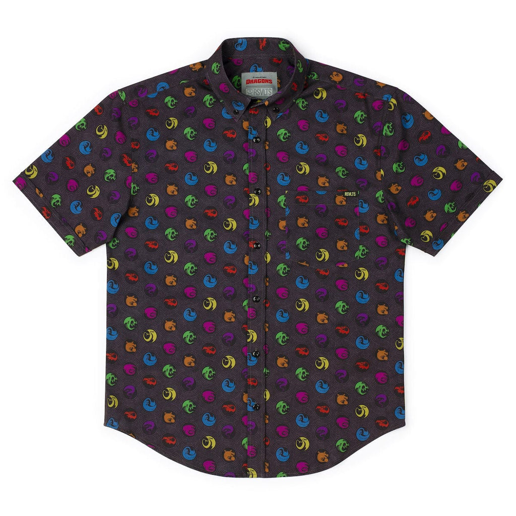 RSVLTS Sizzlin' Sigils KUNUFLEX Short Sleeve Shirt in Gray — detail 8
