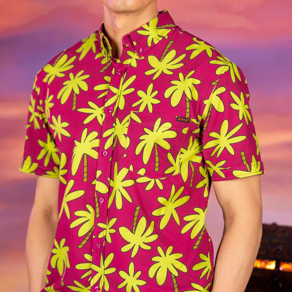 RSVLTS SUUUPER! KUNUFLEX Short Sleeve Shirt in Red — detail 6