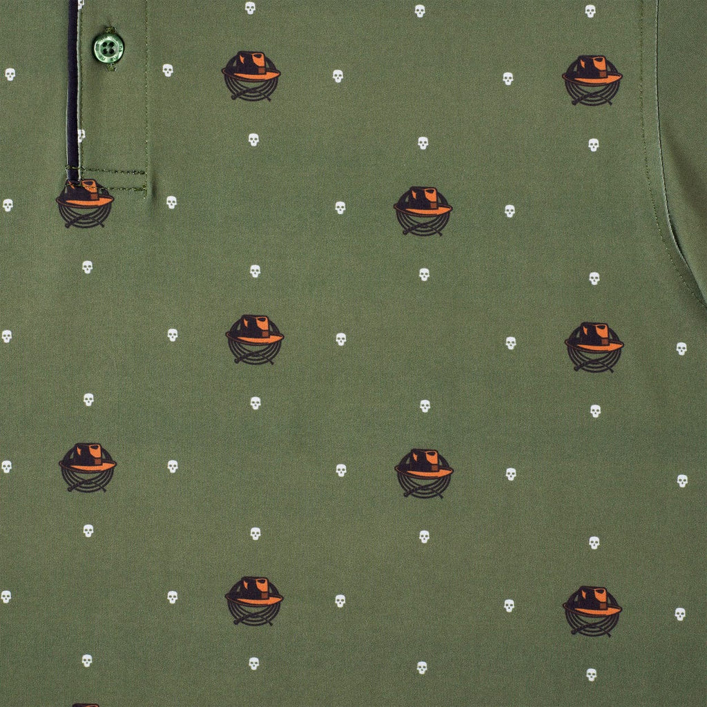 RSVLTS Dr. Jones All-Day Polo in Green — detail 5