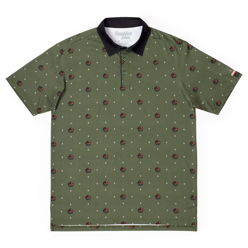 RSVLTS Dr. Jones All-Day Polo in Green — front view