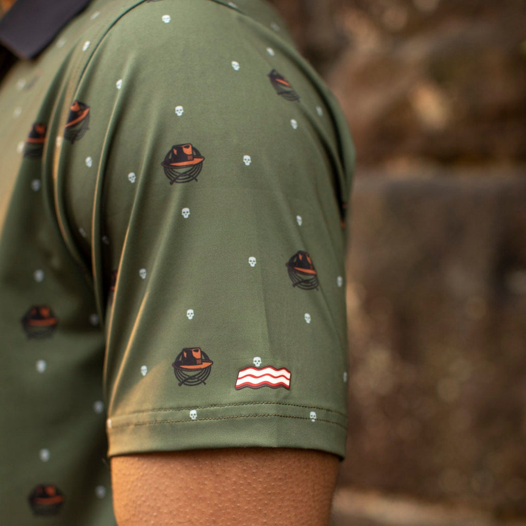 RSVLTS Dr. Jones All-Day Polo in Green — detail 6