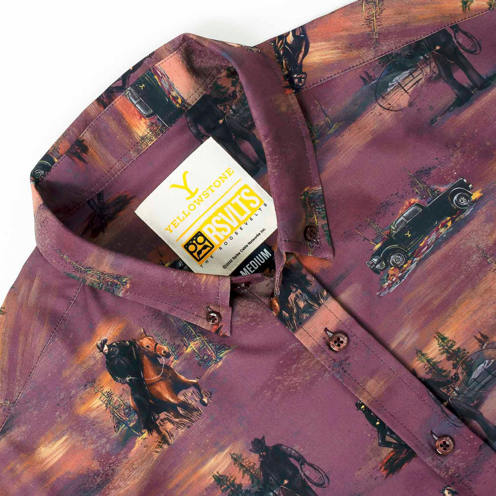 RSVLTS Tough & Merciless KUNUFLEX Short Sleeve Shirt in Brown — detail 12