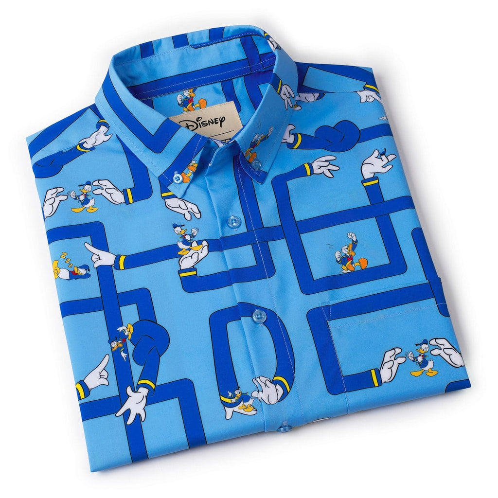 RSVLTS Out on a Limb KUNUFLEX Short Sleeve Shirt in Blue — detail 11