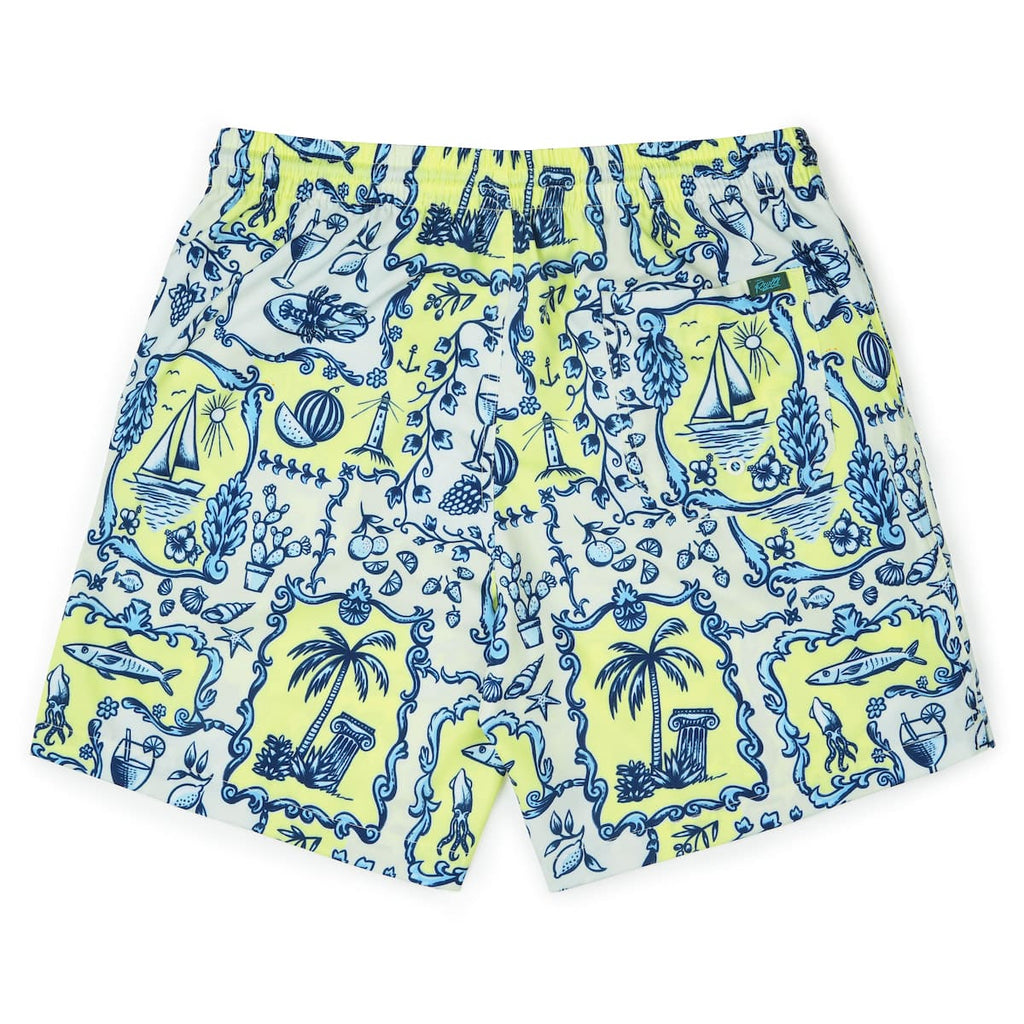 RSVLTS La Dolce Vita Hybrid Shorts in Blue — detail 6