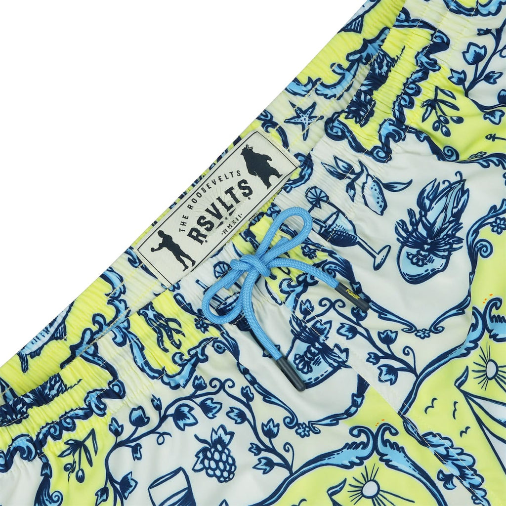 RSVLTS La Dolce Vita Hybrid Shorts in Blue — detail 4