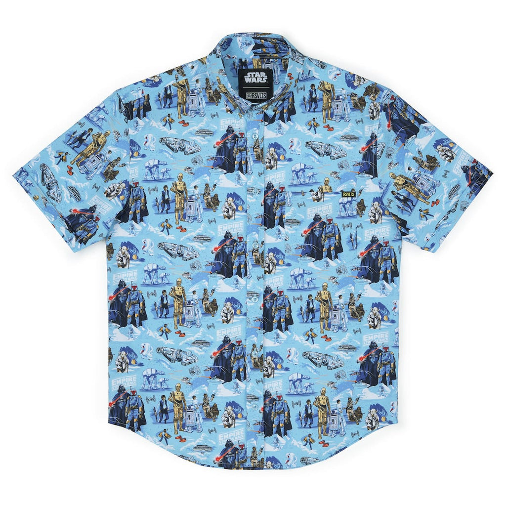 RSVLTS Sweet Dreams, Rebels! KUNUFLEX Short Sleeve Shirt in Blue — detail 7