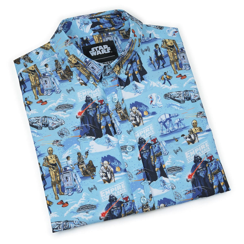 RSVLTS Sweet Dreams, Rebels! KUNUFLEX Short Sleeve Shirt in Blue — detail 10