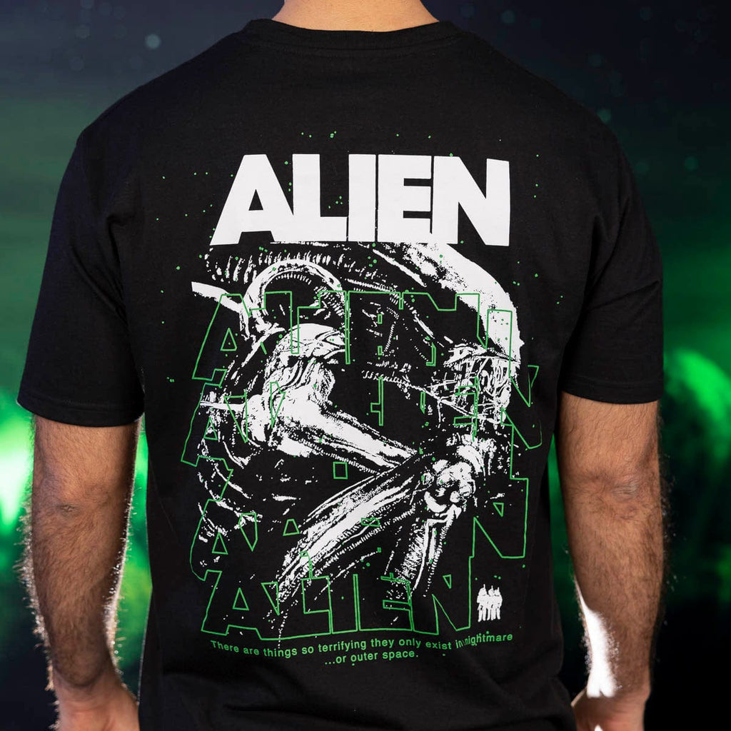 RSVLTS Outer Space Nightmare Crewneck Tee in Black — detail 4