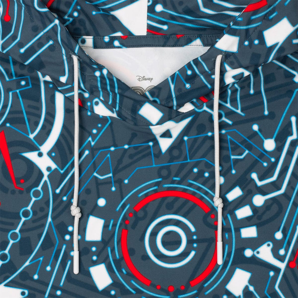 RSVLTS Greetings Programs Performance Hoodie in Blue — detail 4