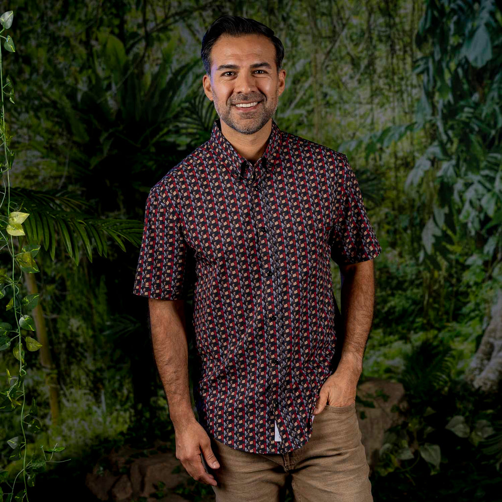RSVLTS You Son of a… KUNUFLEX Short Sleeve Shirt in Multicolor — detail 3