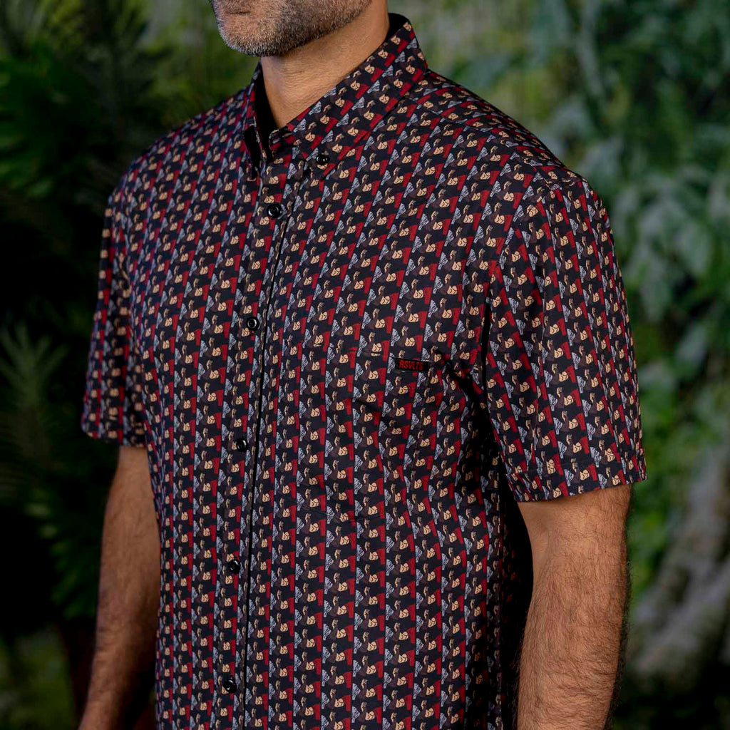 RSVLTS You Son of a… KUNUFLEX Short Sleeve Shirt in Multicolor — detail 5