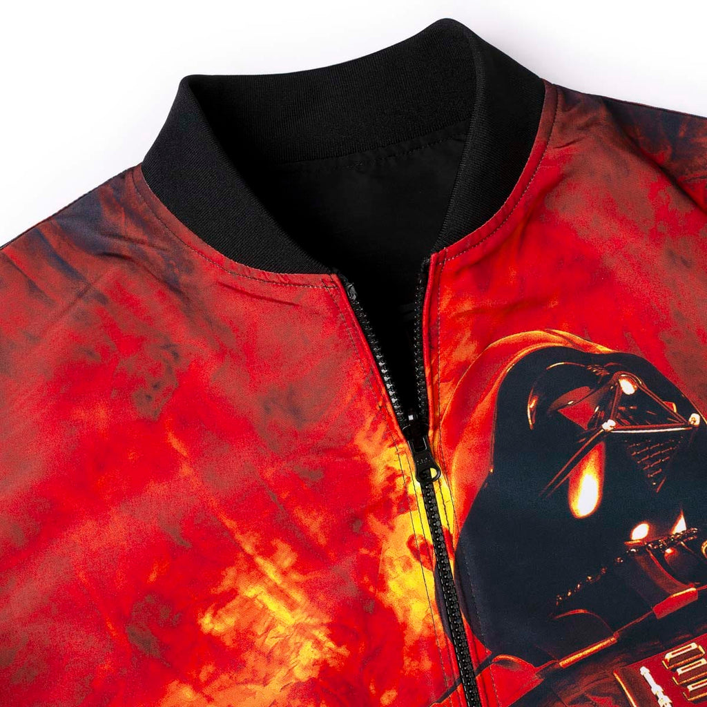 RSVLTS Join the Dark Side Reversible Bomber Jacket in Black — detail 12