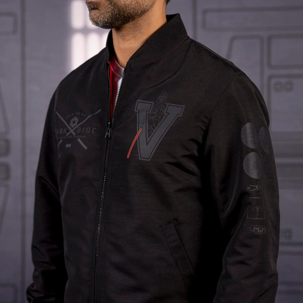 RSVLTS Join the Dark Side Reversible Bomber Jacket in Black — detail 7