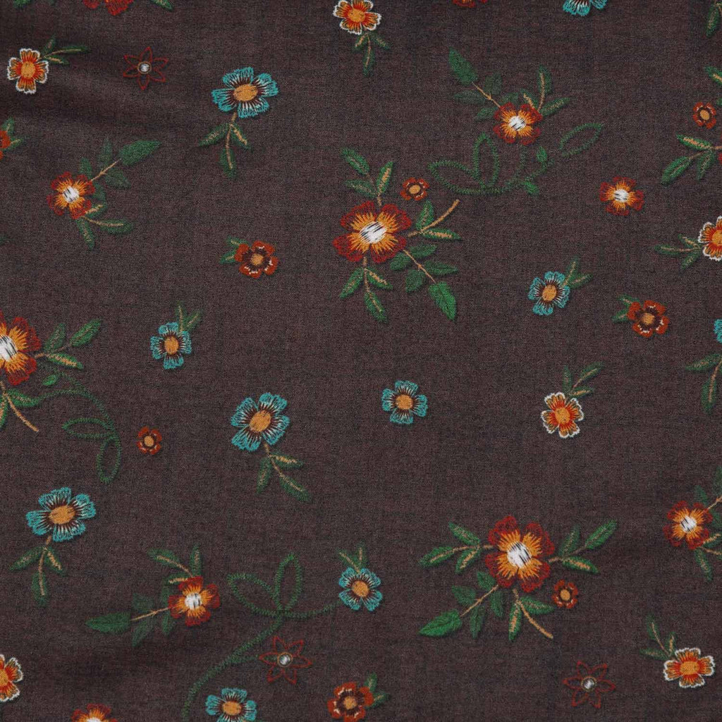 RSVLTS Wild Flower KUNUFLEX Short Sleeve Shirt in Brown — detail 7