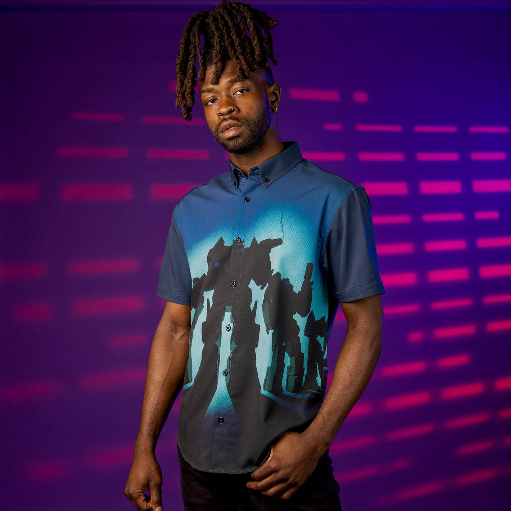RSVLTS Roll Out KUNUFLEX Short Sleeve Shirt in Black — detail 5