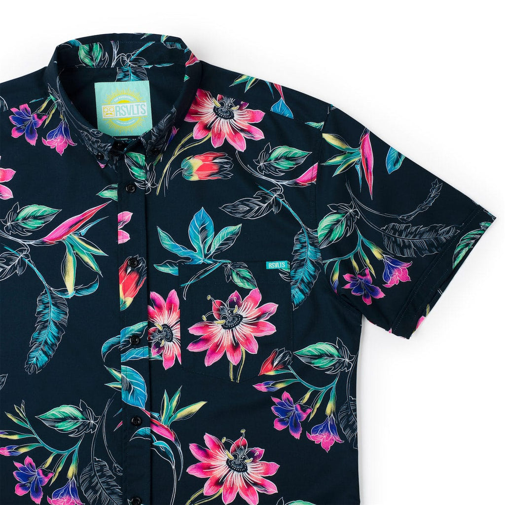 RSVLTS Spring Sketches KUNUFLEX Short Sleeve Shirt — front view