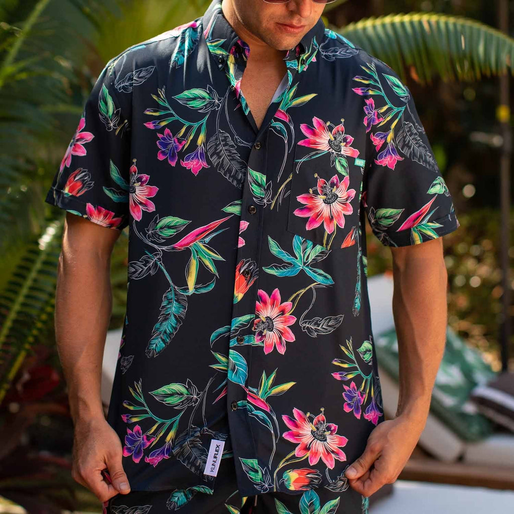 RSVLTS Spring Sketches KUNUFLEX Short Sleeve Shirt — detail 7