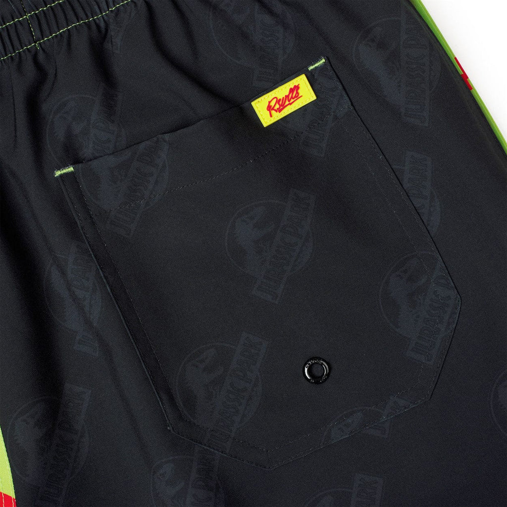 RSVLTS Tour Begins Here Hybrid Shorts in Black — detail 4