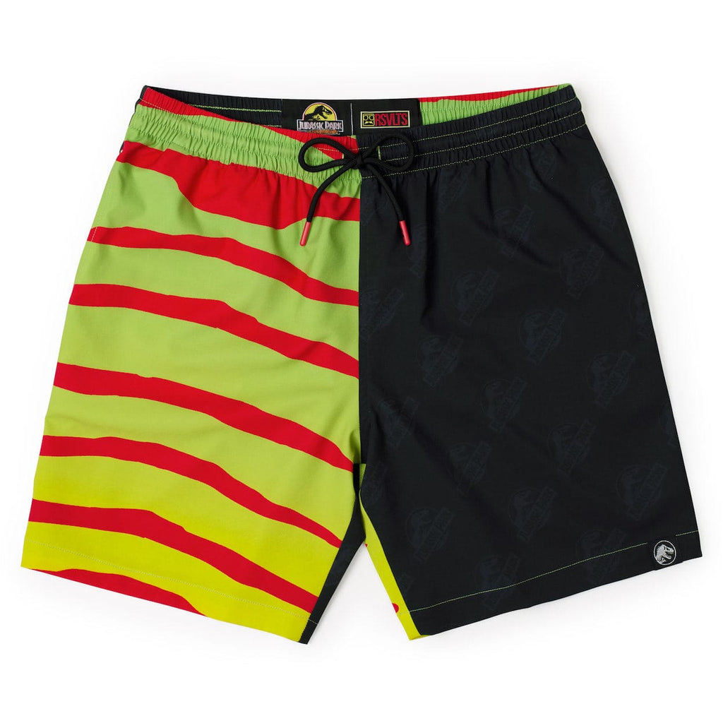 RSVLTS Tour Begins Here Hybrid Shorts in Black — front view