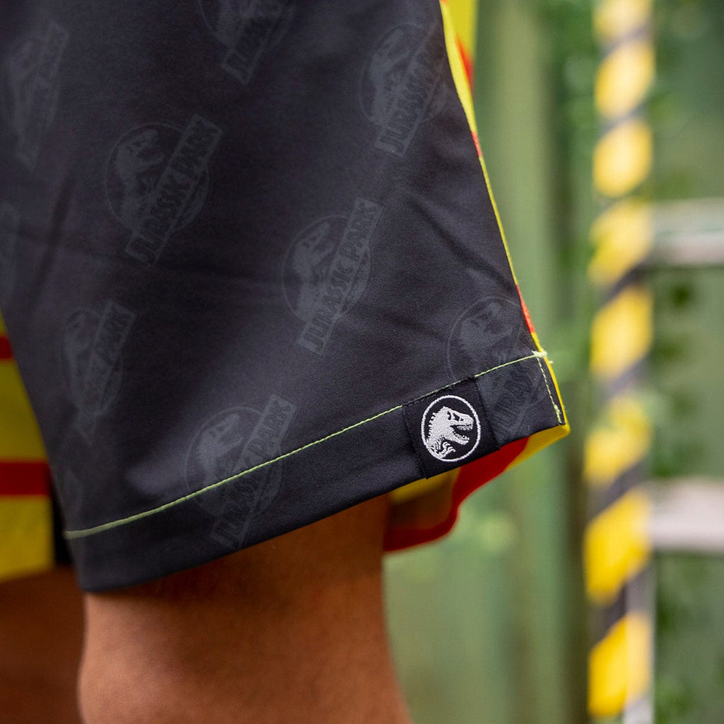 RSVLTS Tour Begins Here Hybrid Shorts in Black — detail 5