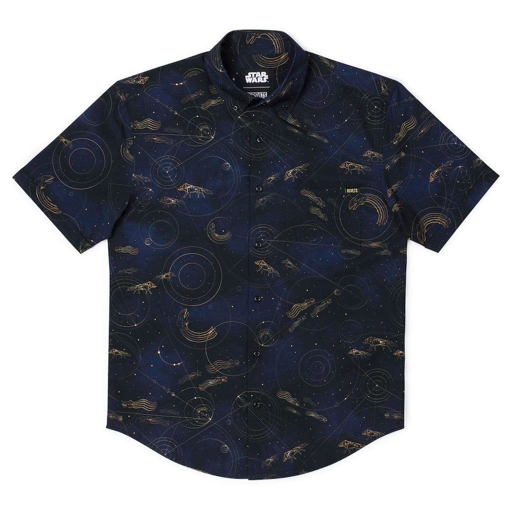RSVLTS Purrgil KUNUFLEX Short Sleeve Shirt in Black — detail 5