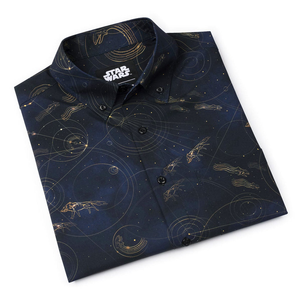 RSVLTS Purrgil KUNUFLEX Short Sleeve Shirt in Black — detail 8