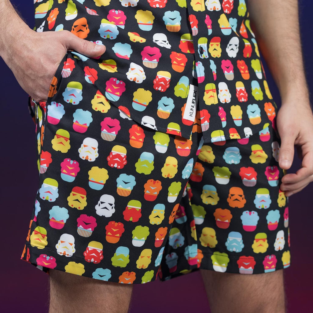 RSVLTS Technicolor Troopers Hybrid Shorts in Multicolor — detail 2